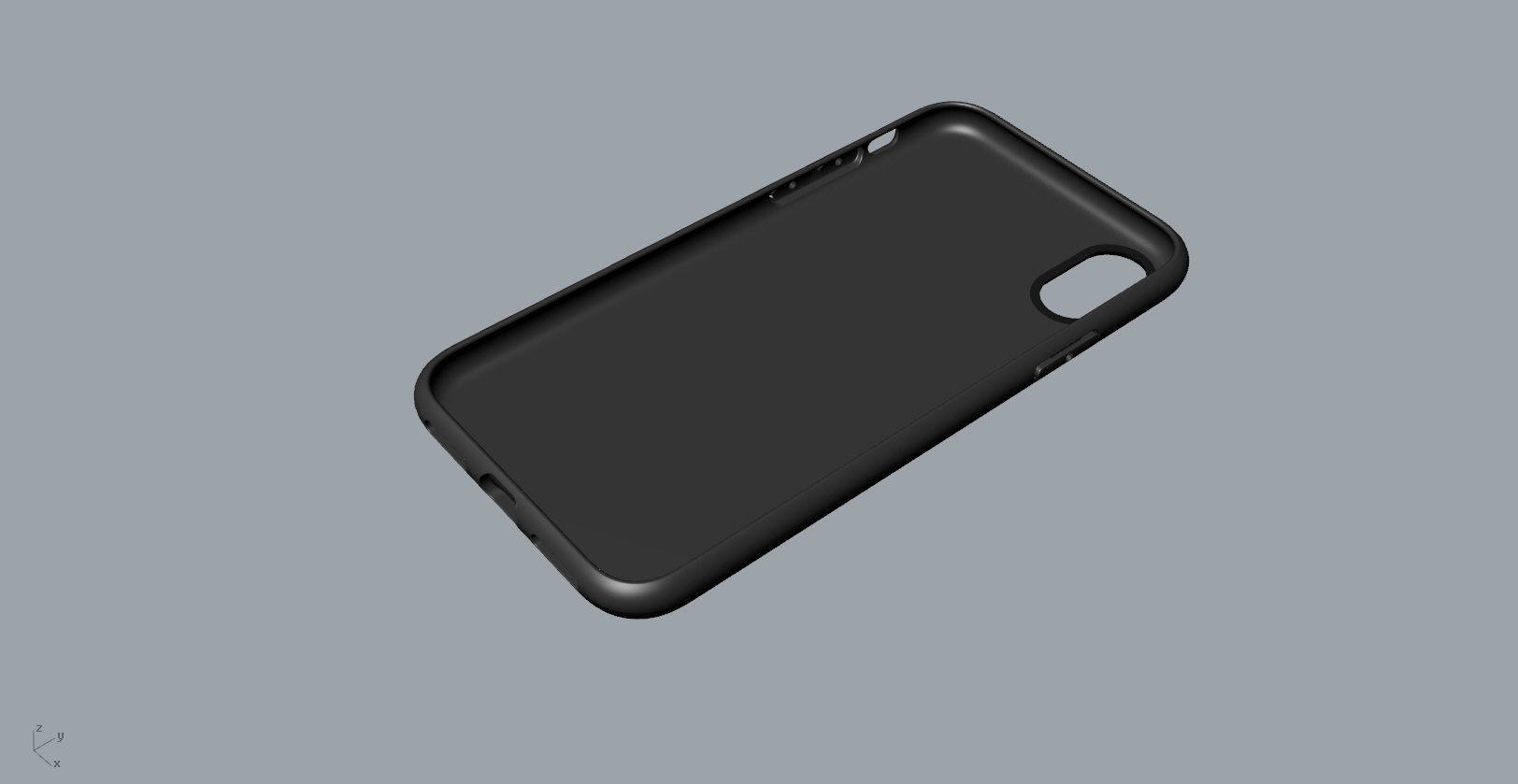Original customizable design iphone x black case  3D model 3D print model_23