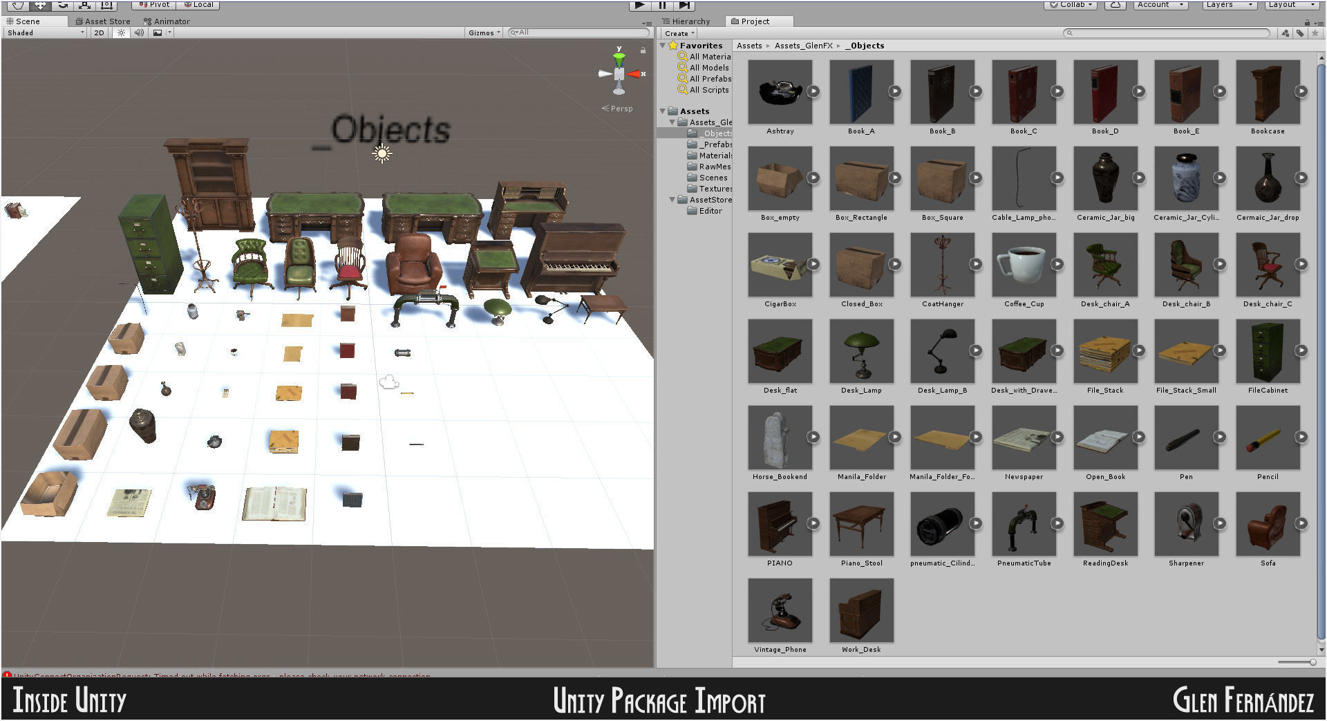 Vintage Office Asset Pack Low-poly 3D model_10
