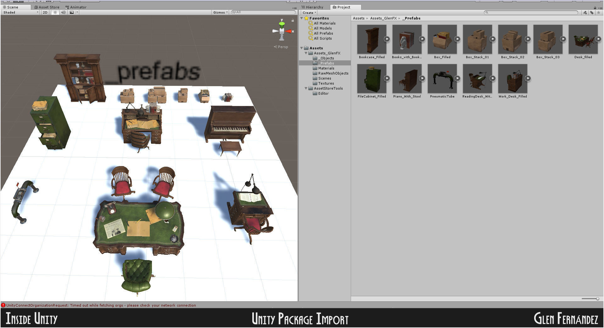 Vintage Office Asset Pack Low-poly 3D model_11