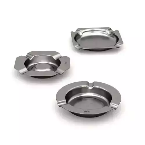 Metal Ashtray Set 09