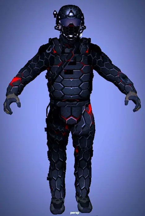3D Character Model Soldier Free low-poly 3D model
