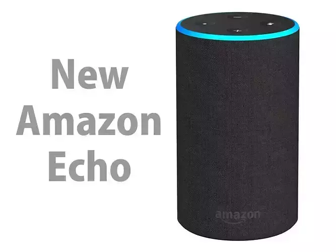 New Amazon Echo 2018 Charcoal Fabric  3D model