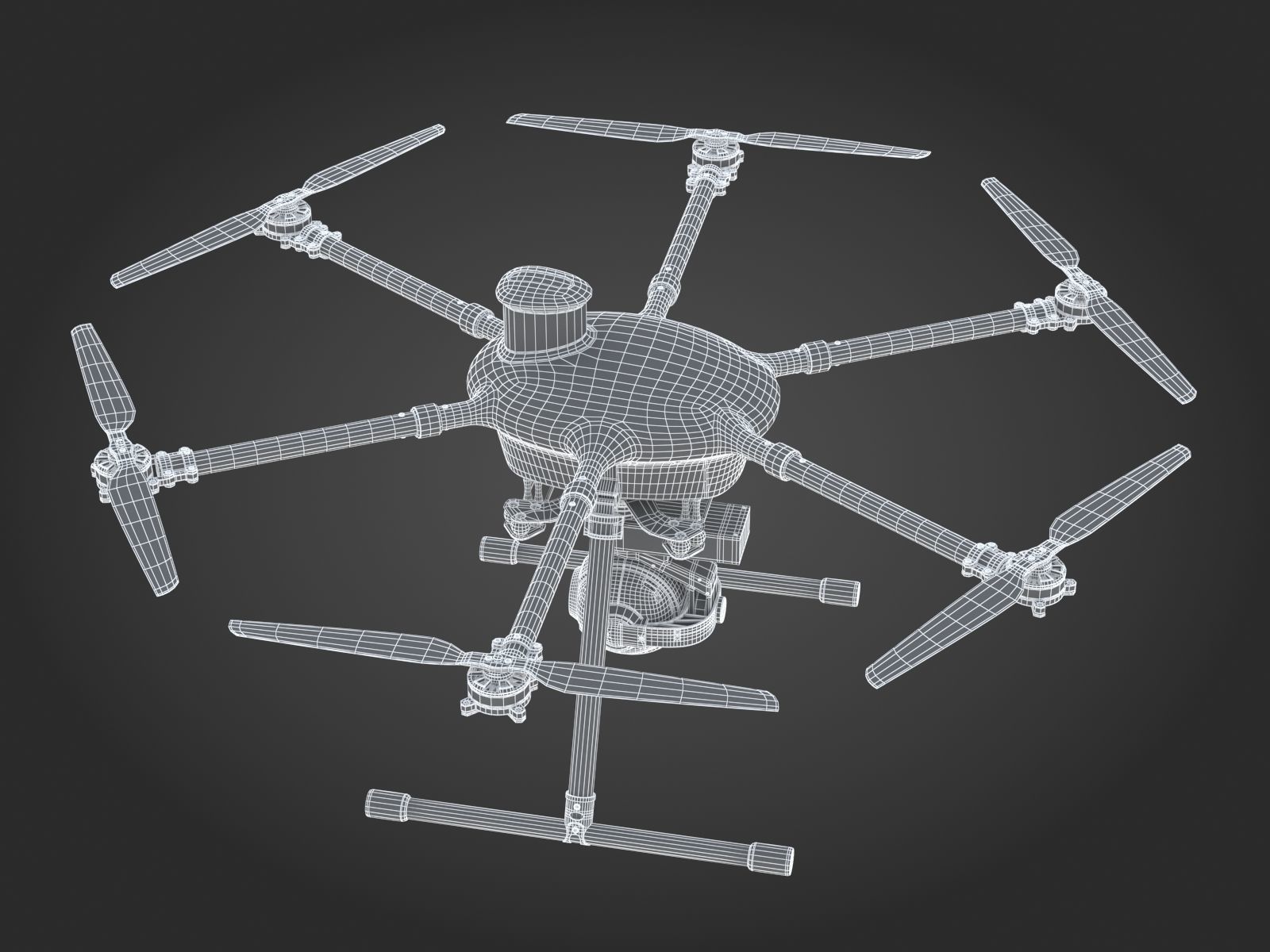 Yuneec H920 Plus  3D model_19