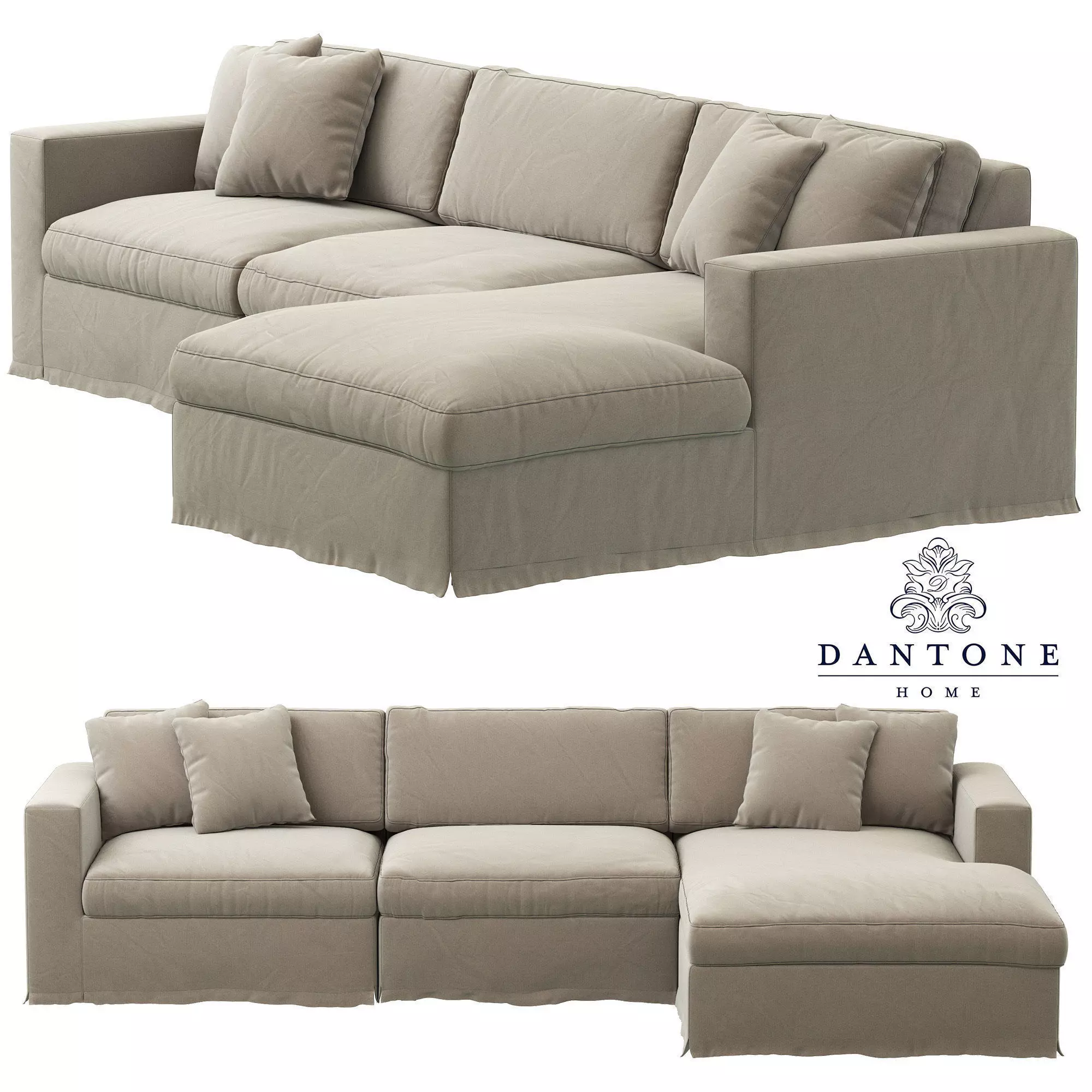 Dantone Home Gilbert sofa 3D model