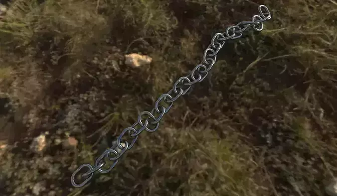 Chain in grass