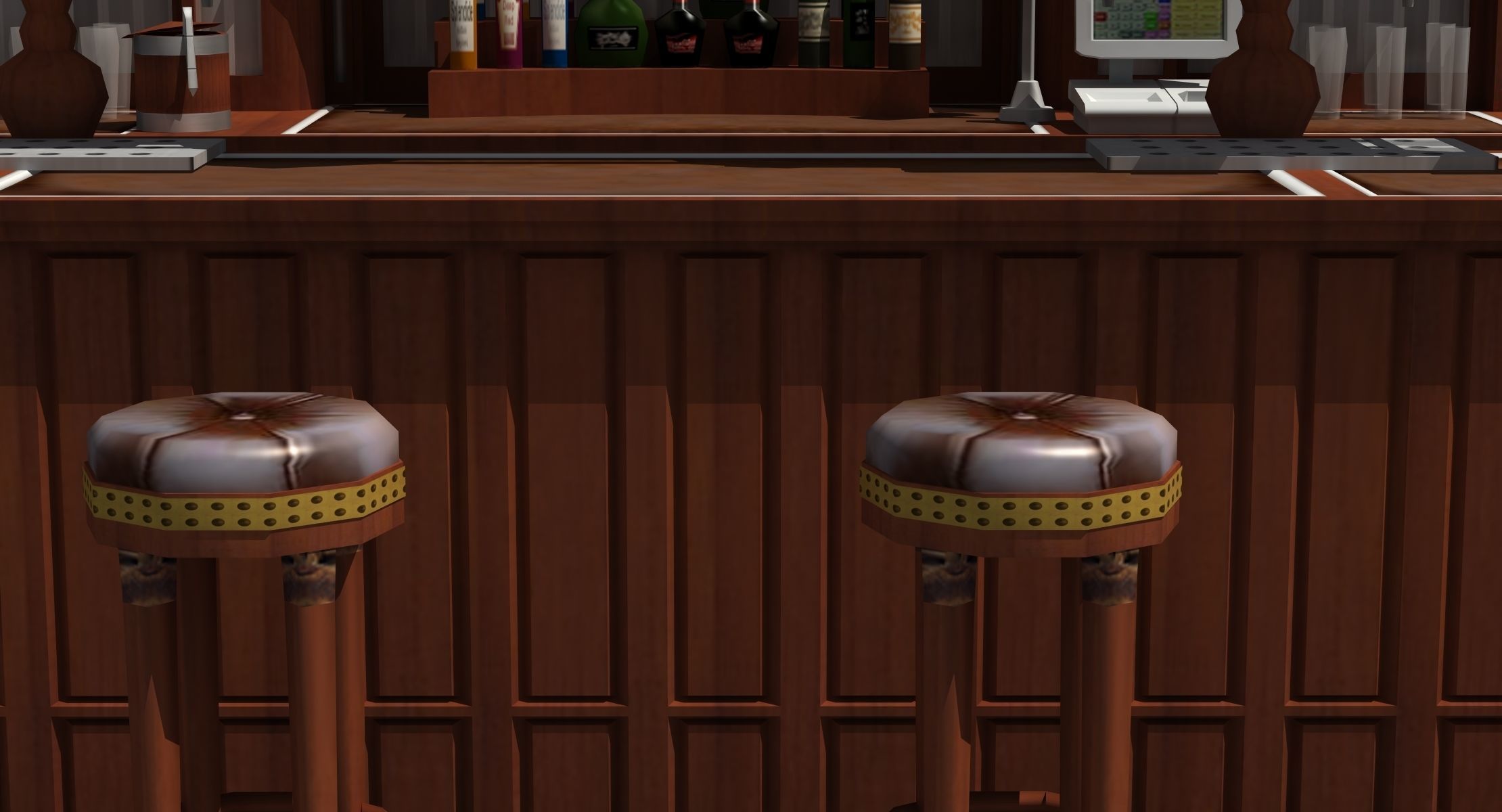 Saloon Bar 3D model_1