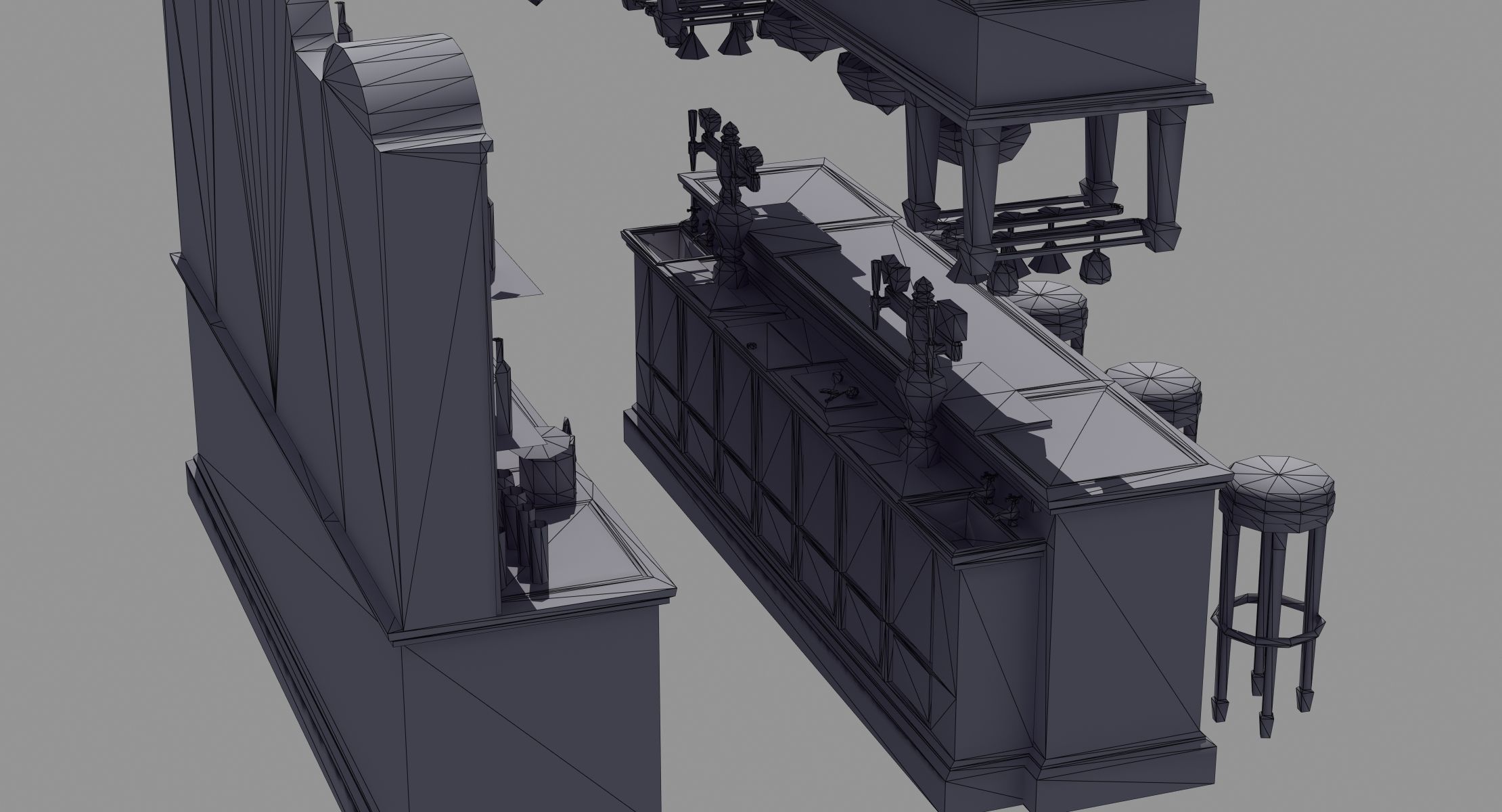 Saloon Bar 3D model_11