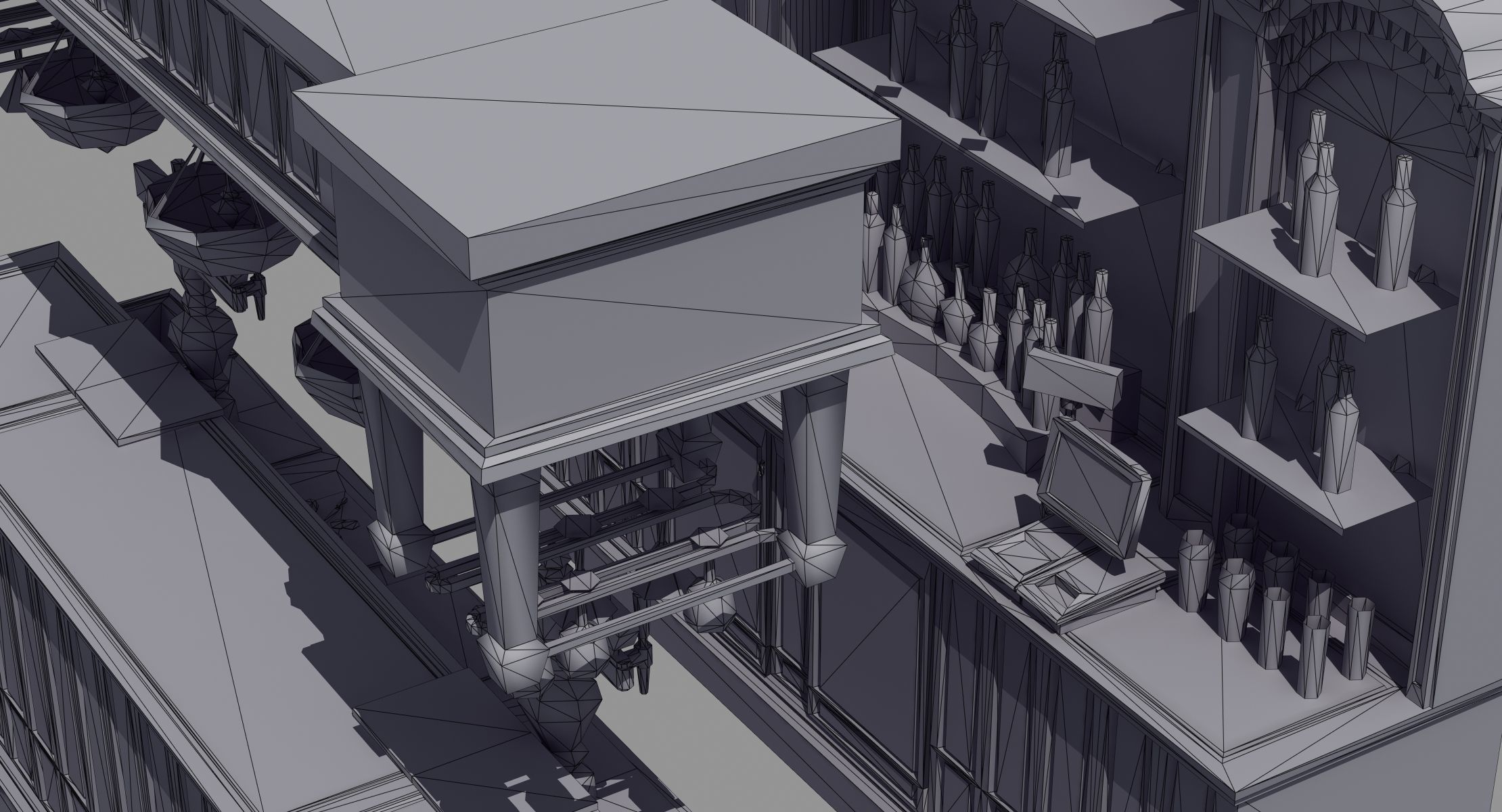 Saloon Bar 3D model_10