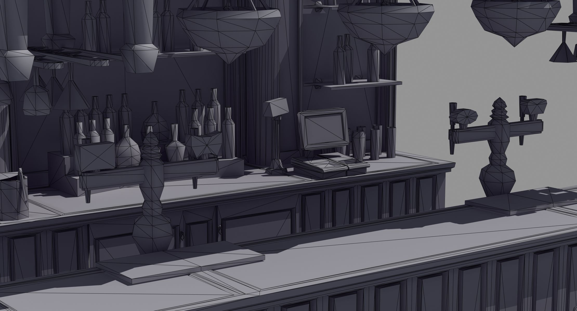 Saloon Bar 3D model_15