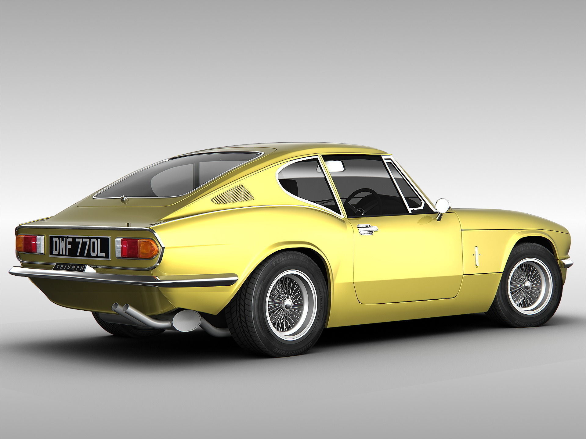 Triumph GT6 MK3 1973 3D Model .max .obj .3ds - CGTrader.com