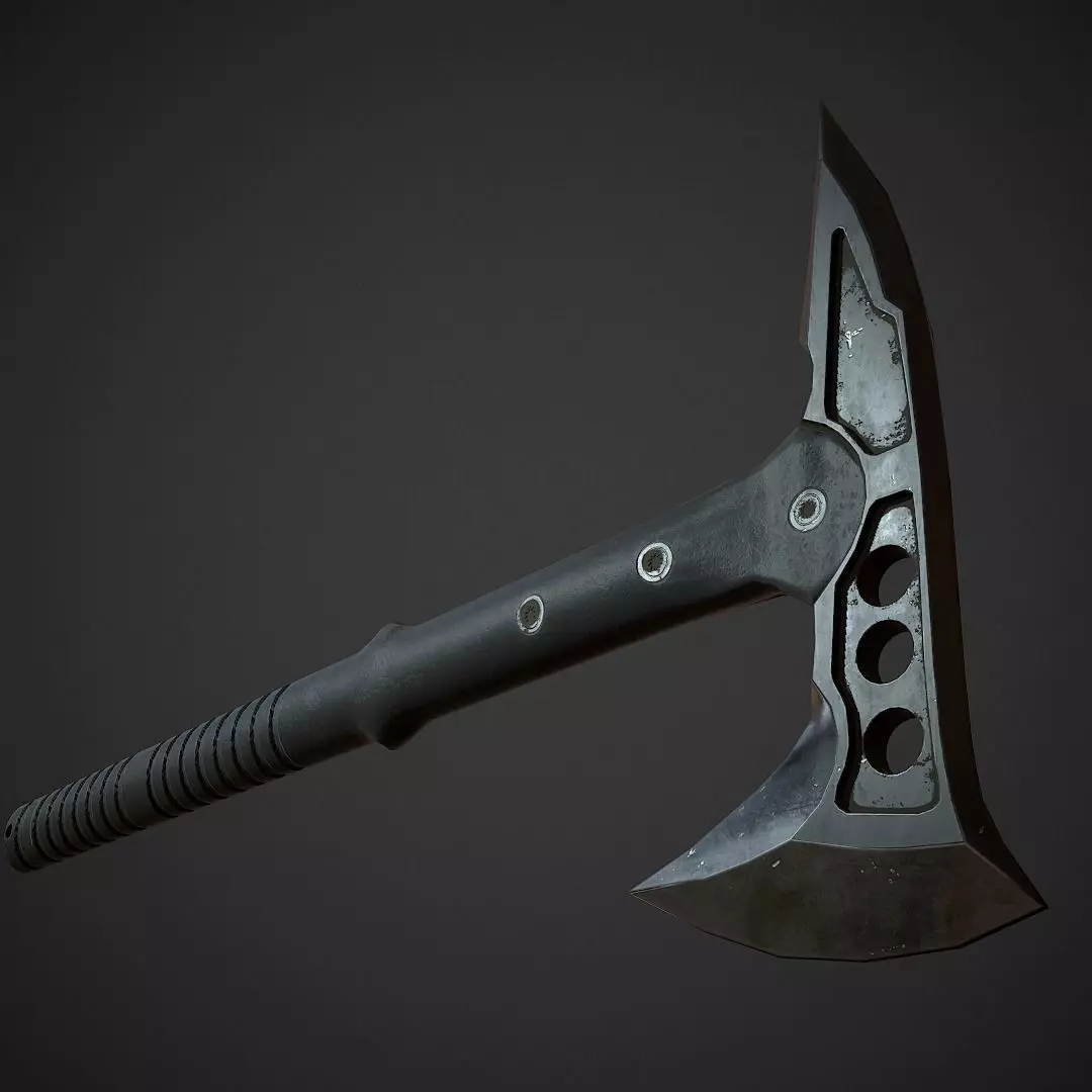 Tomahawk axe Low-poly 3D model