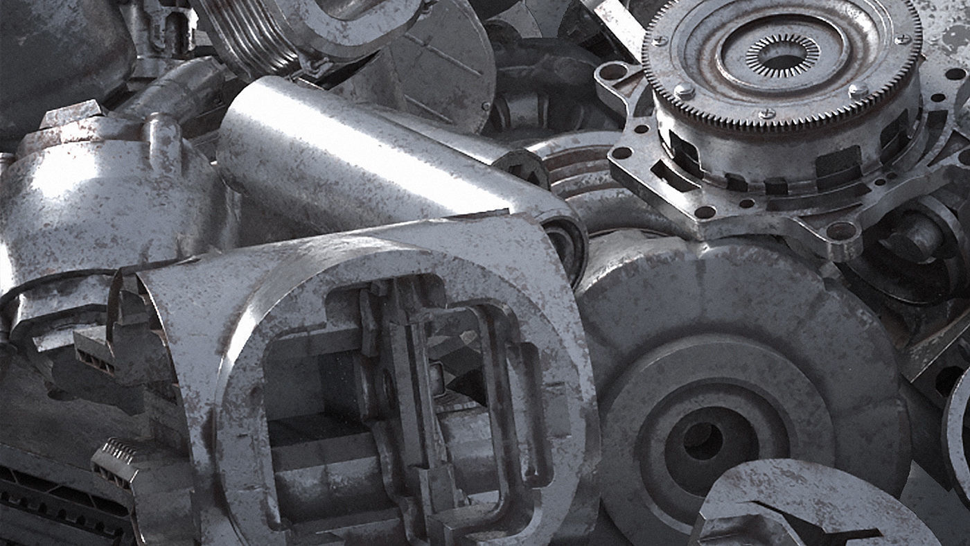 Junk Yard Kit - 50 plus 3d Elements 3D model_5