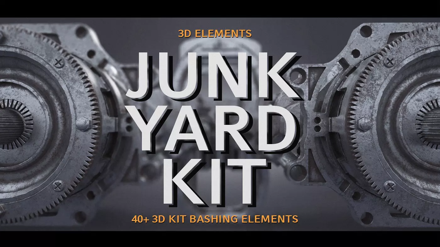 Junk Yard Kit - 50 plus 3d Elements 3D model_0