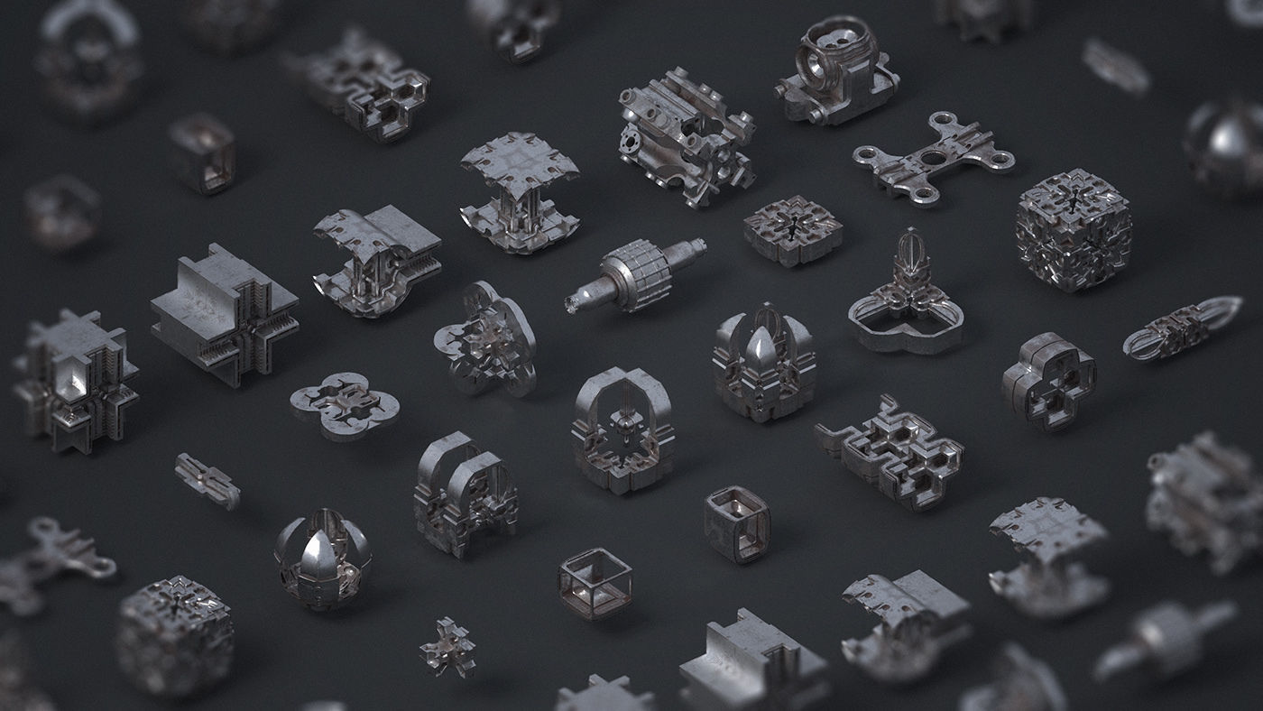 Junk Yard Kit - 50 plus 3d Elements 3D model_6