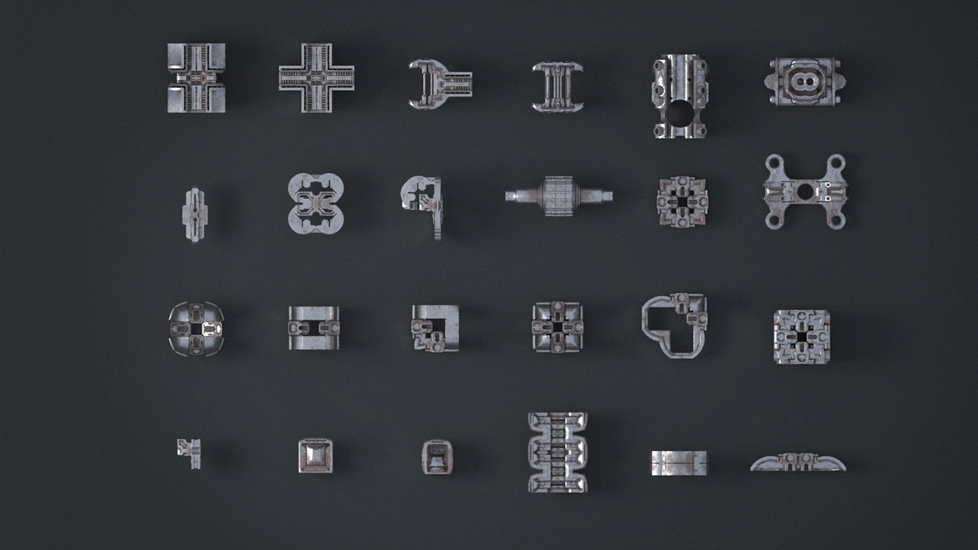 Junk Yard Kit - 50 plus 3d Elements 3D model_9