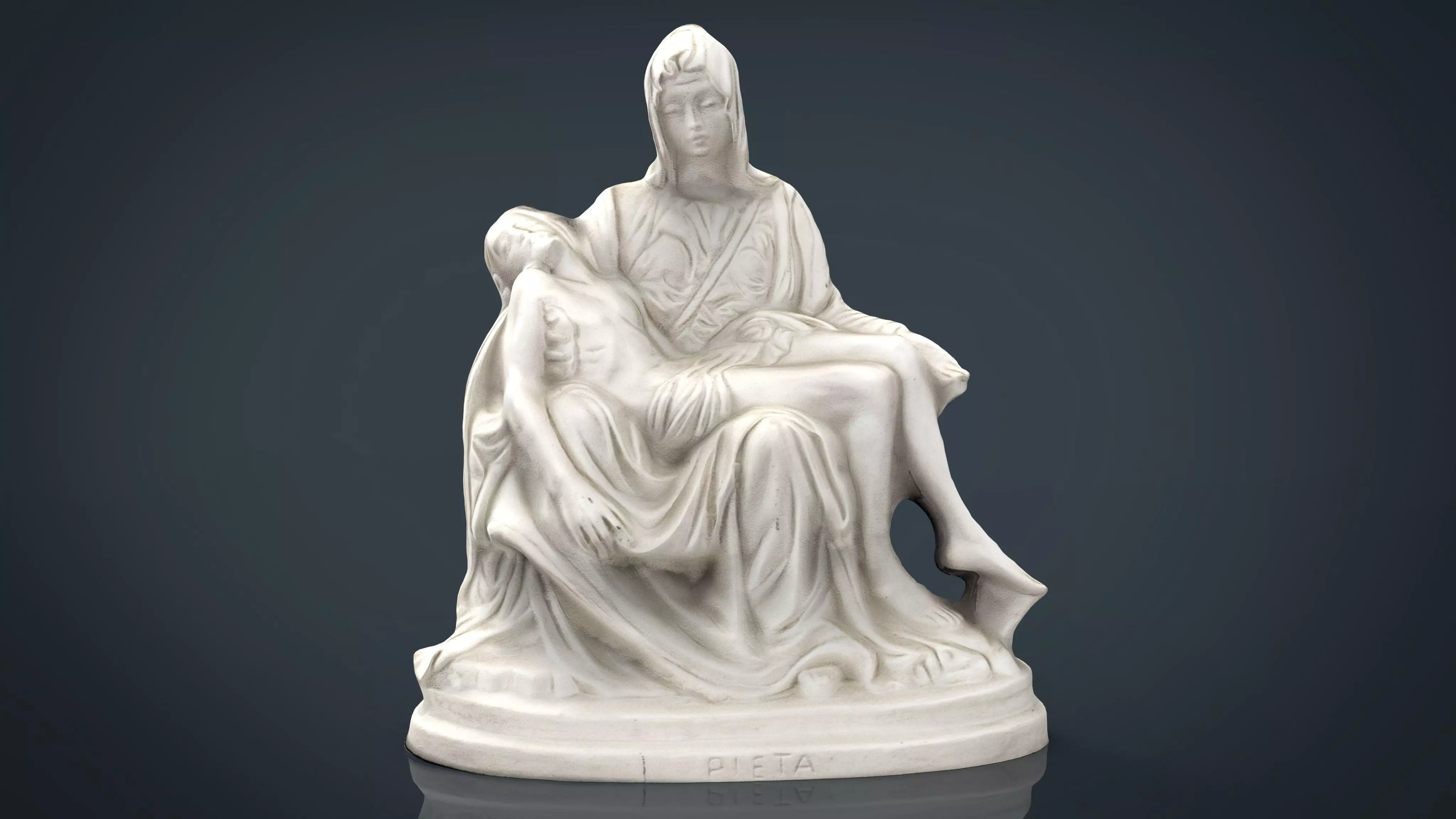 La Pieta di Michelangelo Low-poly 3D model_0