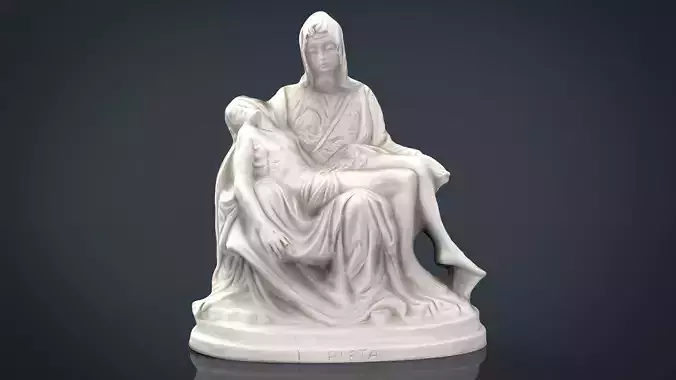 La Pieta di Michelangelo Low-poly 3D model