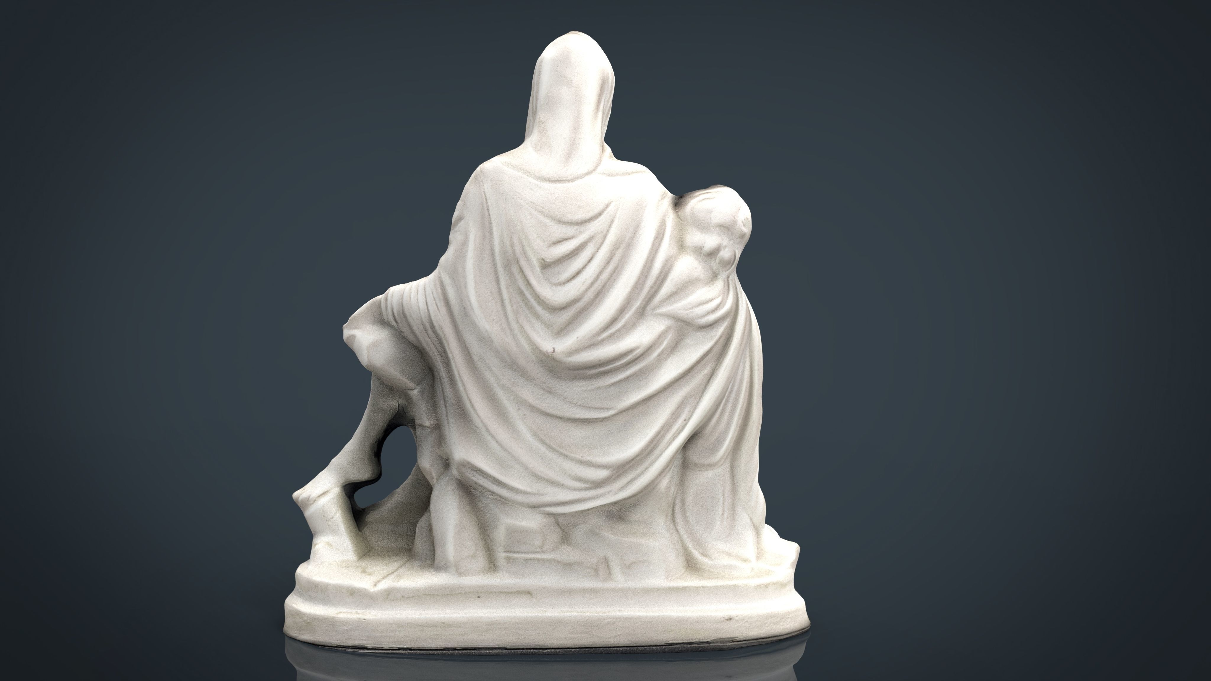 La Pieta di Michelangelo Low-poly 3D model_3