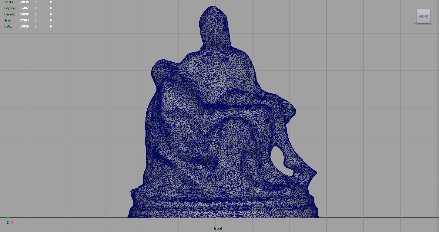 La Pieta di Michelangelo Low-poly 3D model_8