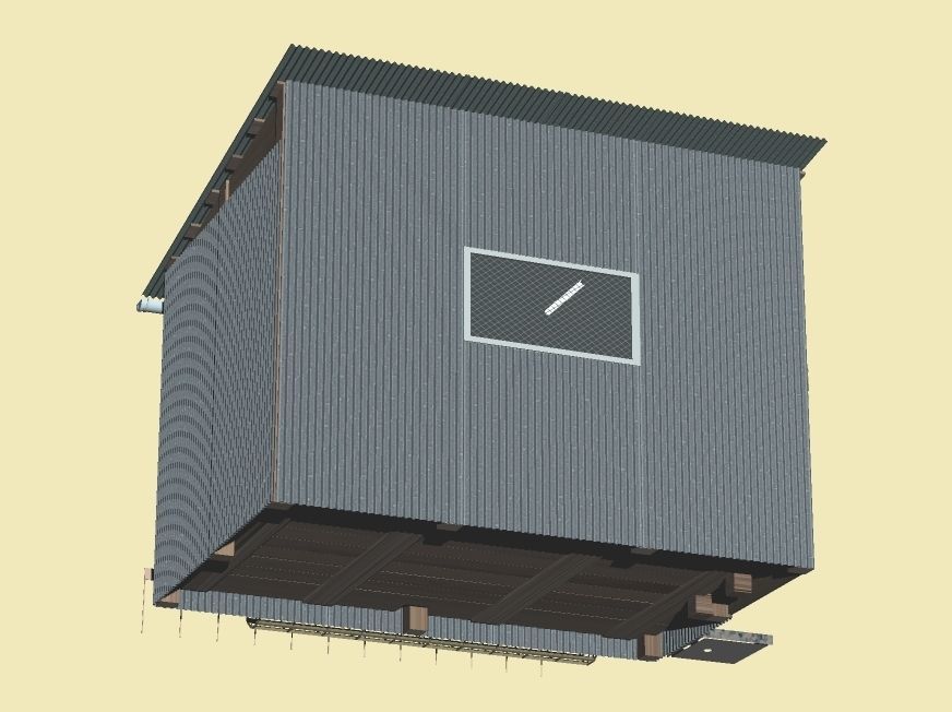 Agriculture Barn Storage Room early model 3D model_5