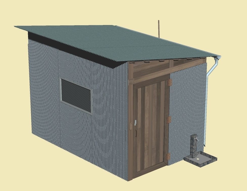 Agriculture Barn Storage Room early model 3D model_1