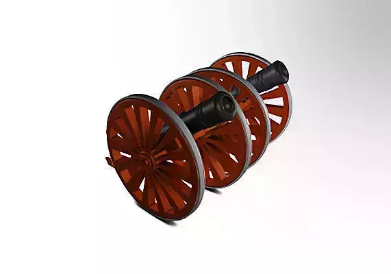AC DC Cannon miniature 3D print model