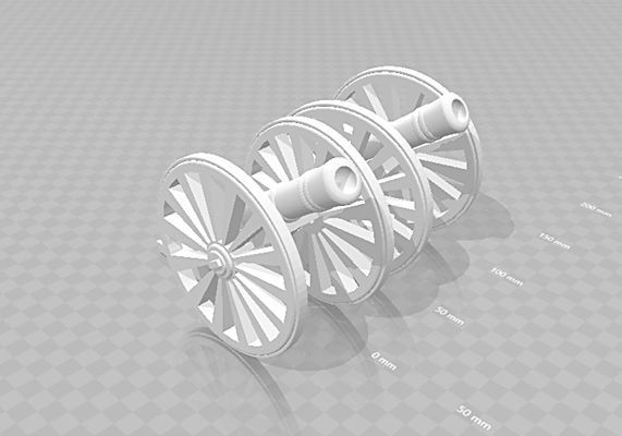 AC DC Cannon miniature 3D model 3D printable | CGTrader