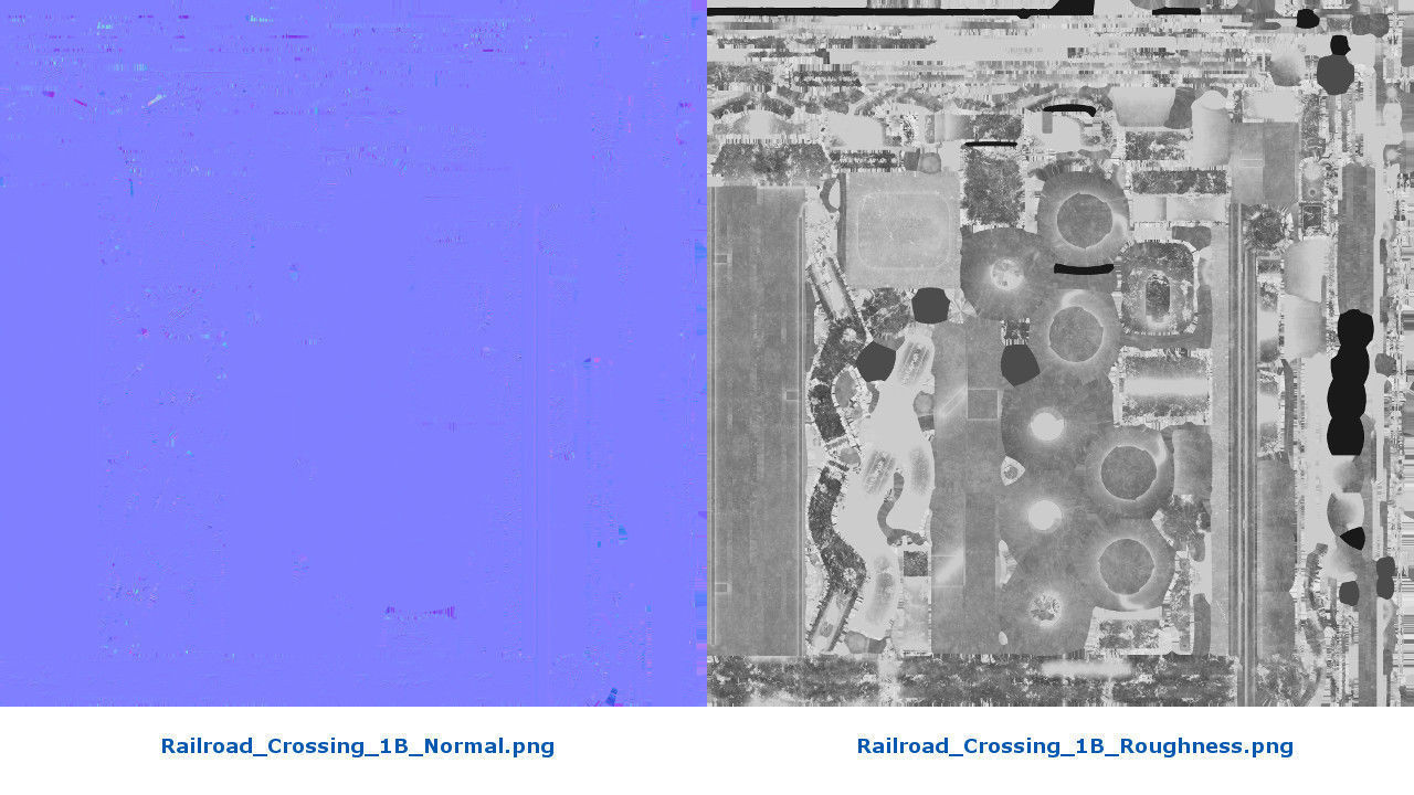 Railroad Crossing 1B Low-poly 3D model_11
