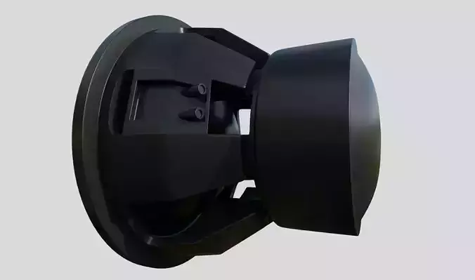 Car Audio System Speaker and Box HighPoly 3D model