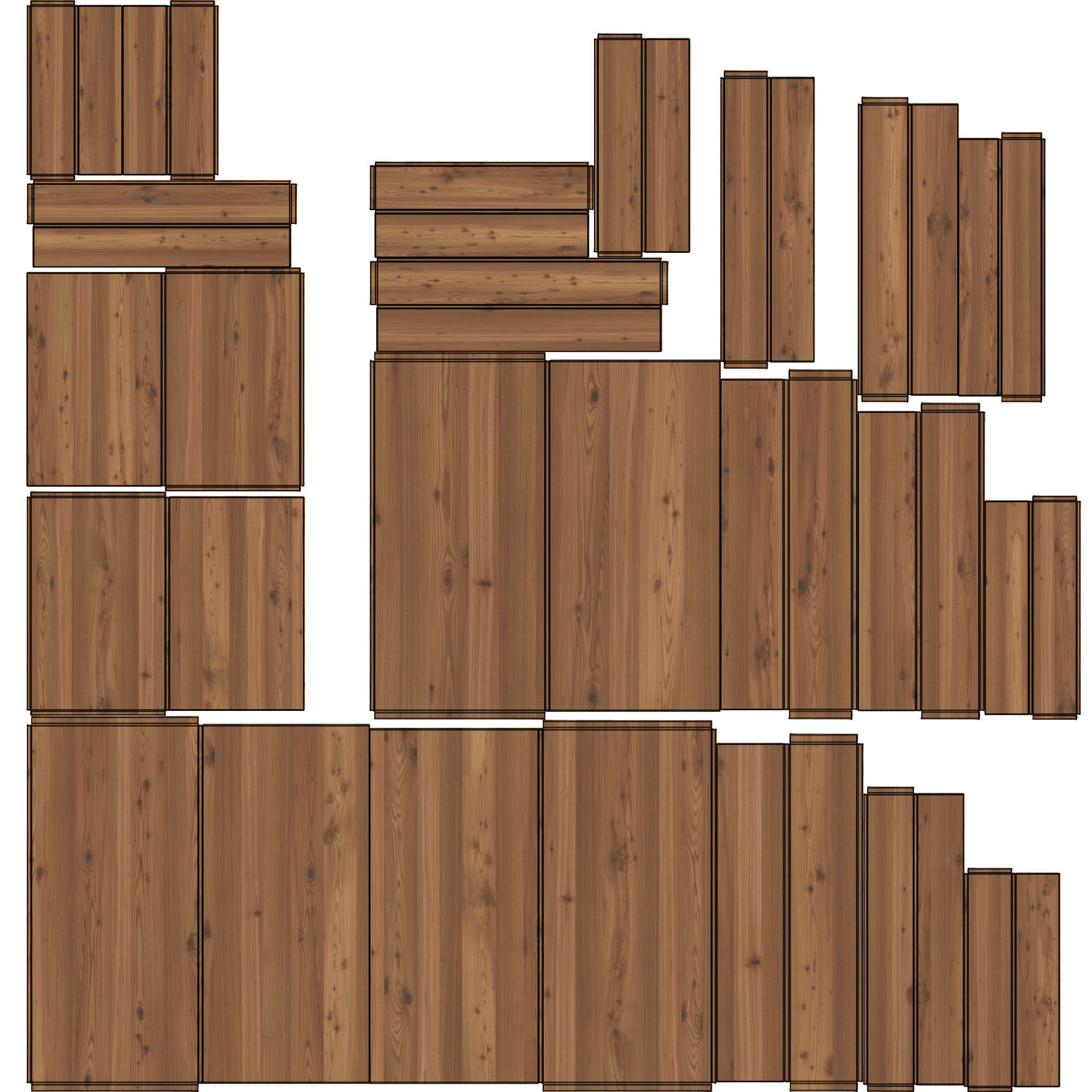 Mahagony antique chest of drawers 3D model_16