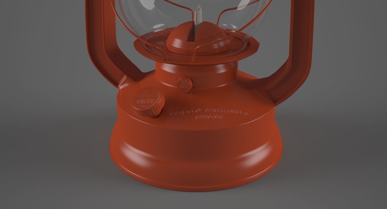 Old Oil Lamp 3D model_7