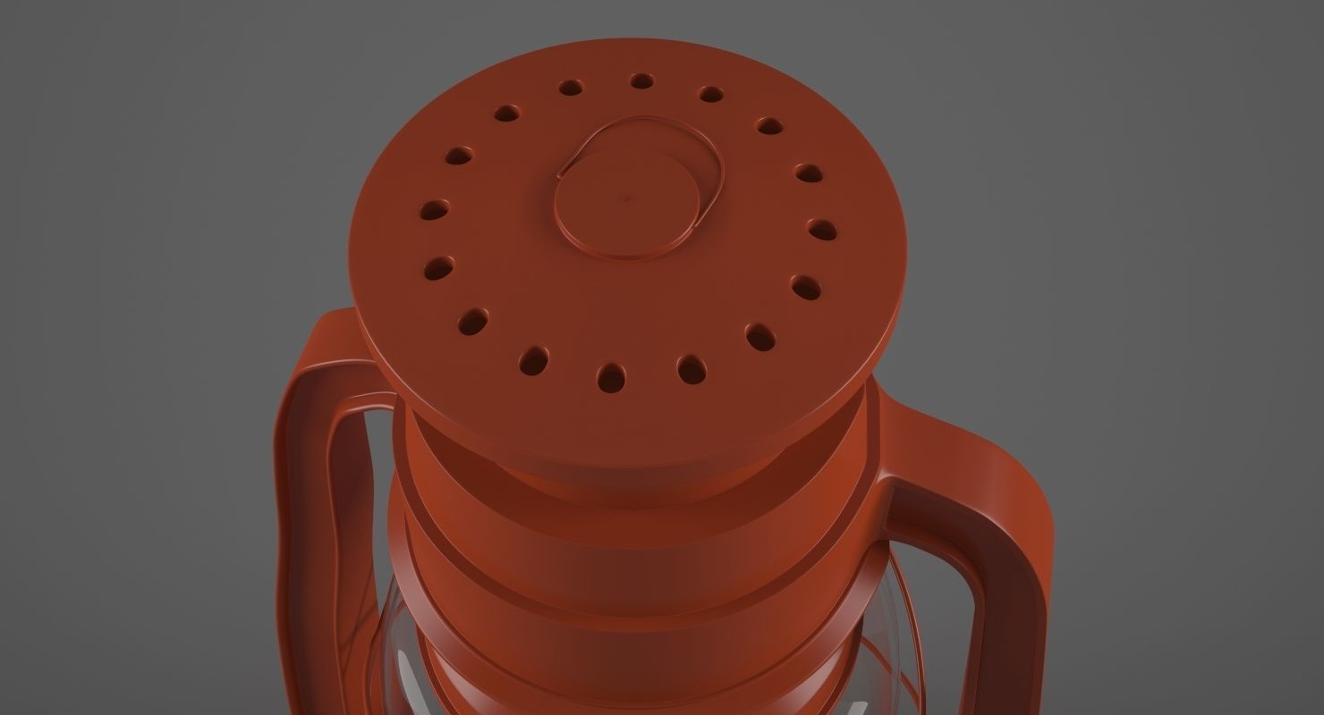 Old Oil Lamp 3D model_8