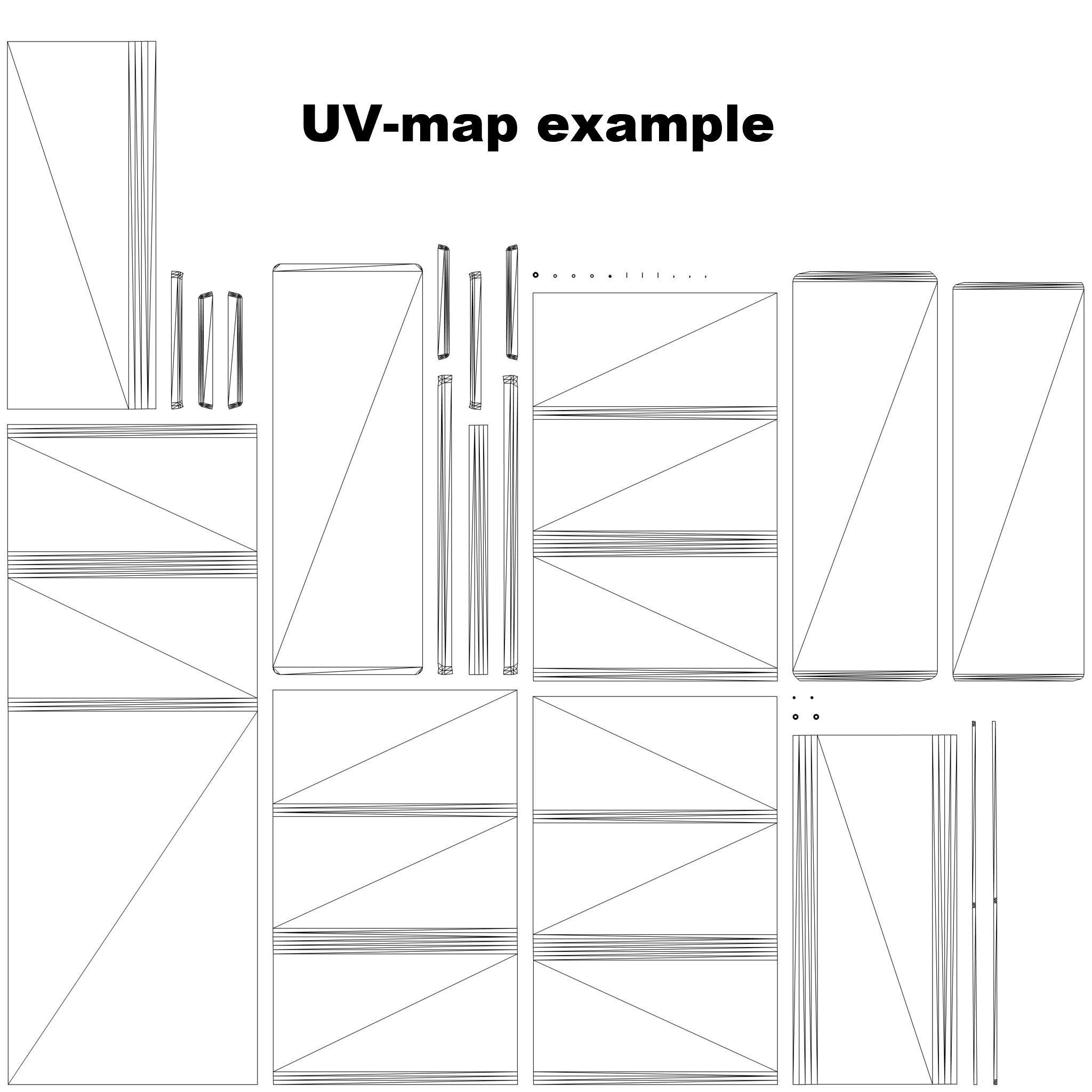 Laboratory shelves and desks 3D model_22