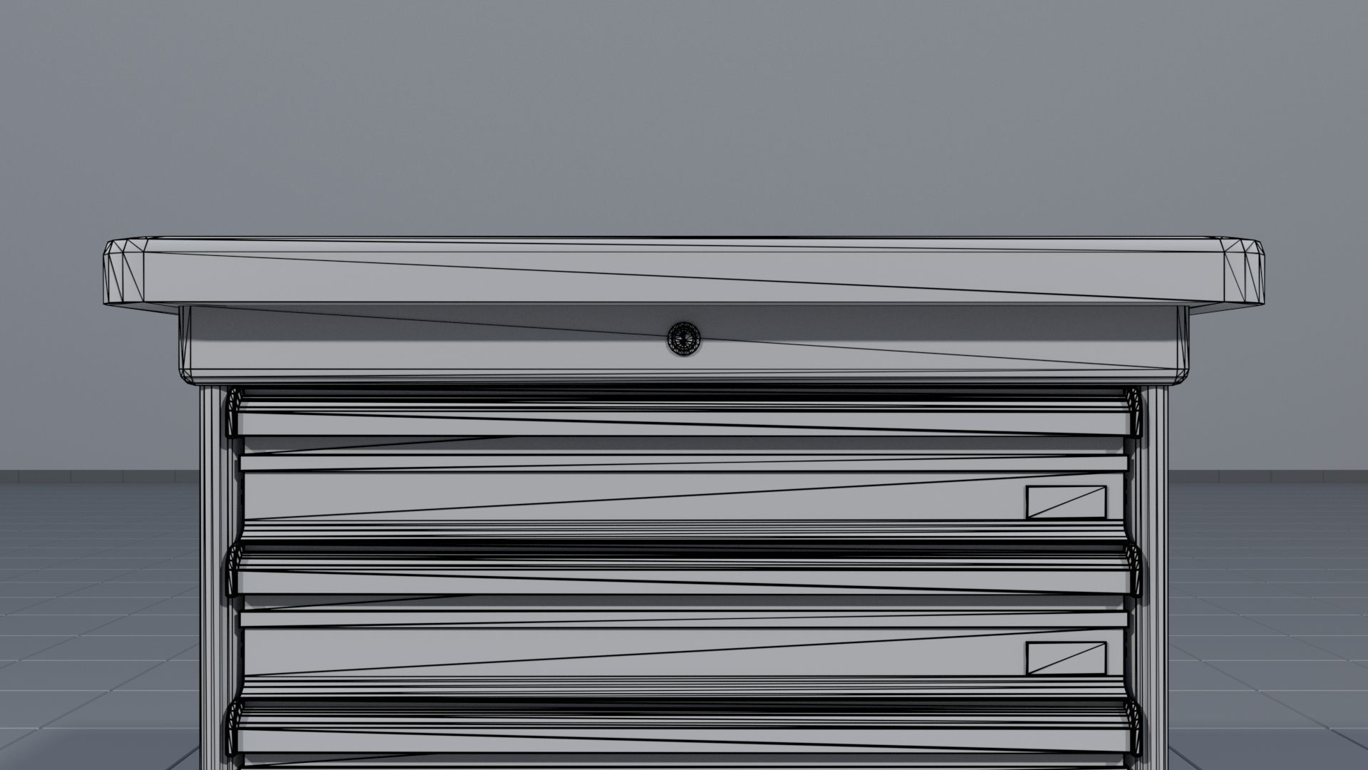 Laboratory shelves and desks 3D model_21