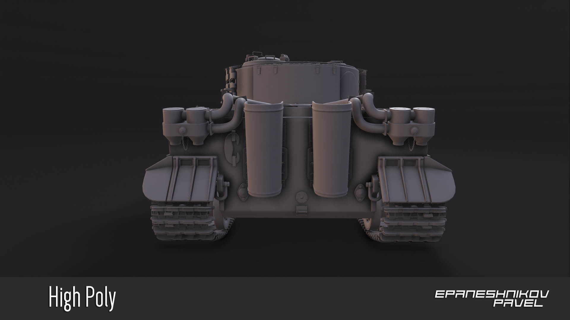  German tank 3D model_5