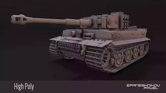  German tank 3D model