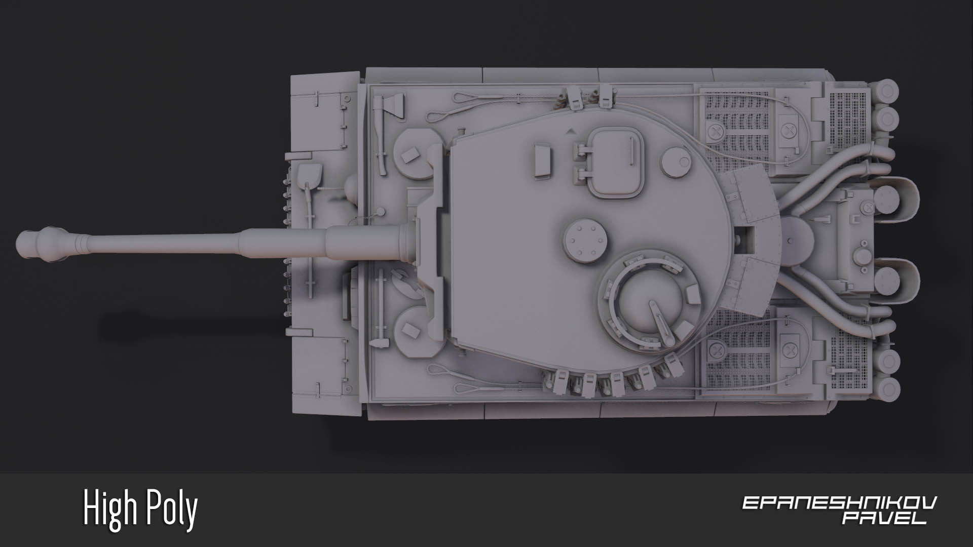  German tank 3D model_4
