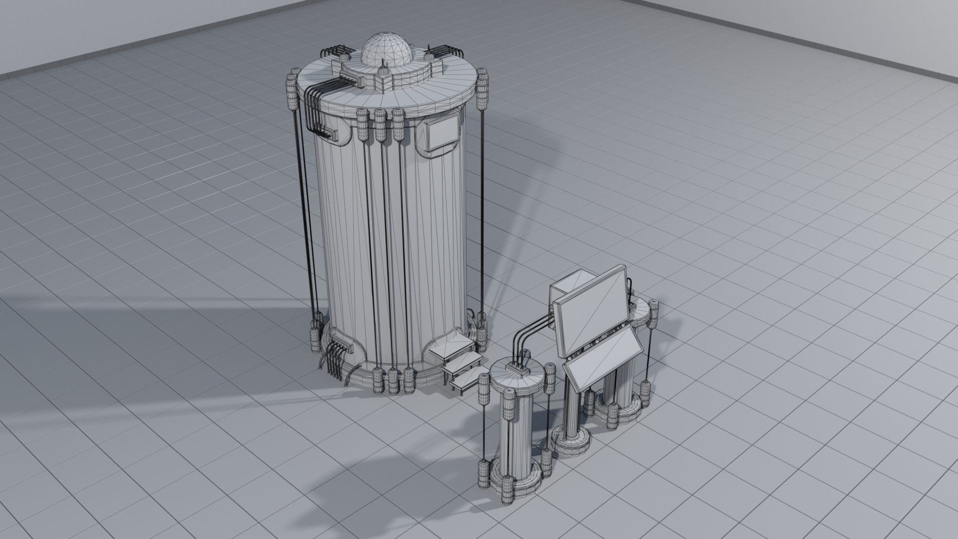 Laboratory containment vessel 3D model | CGTrader