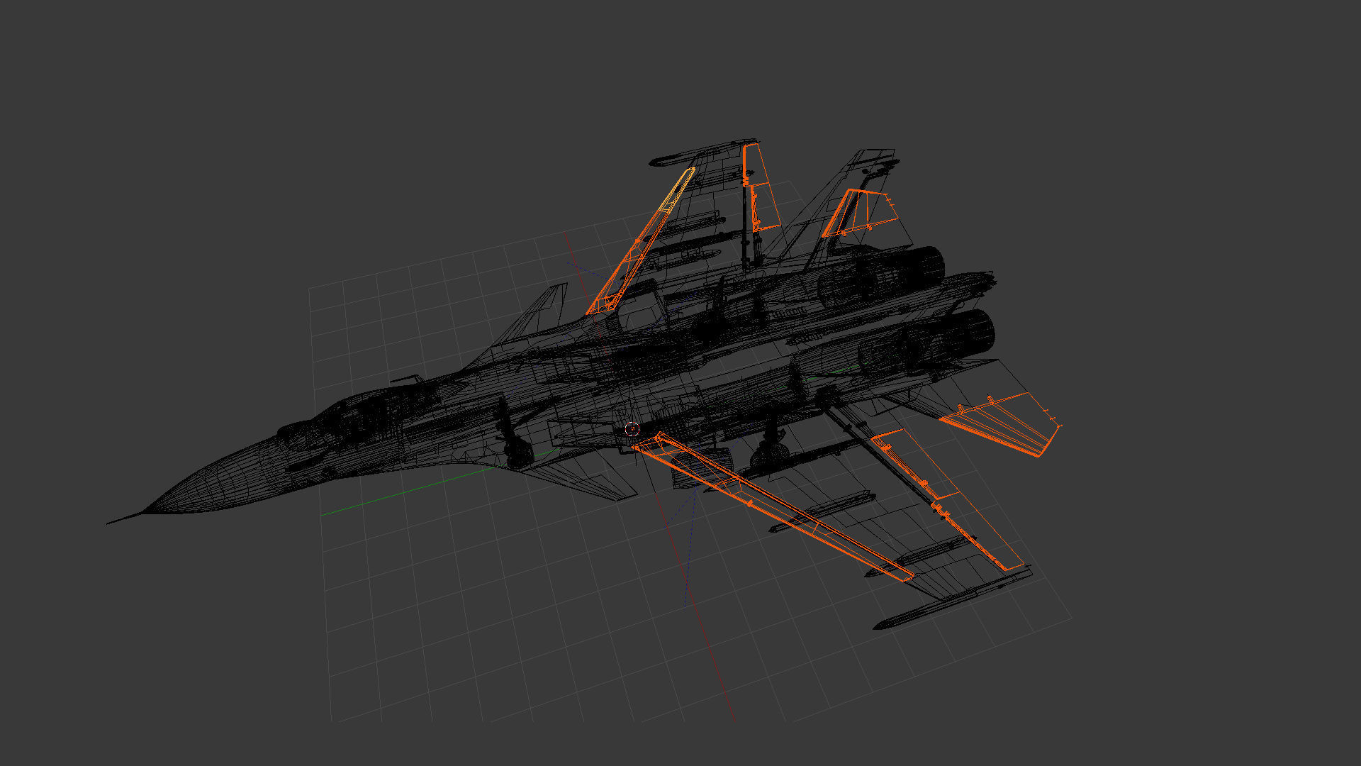 Aircraft SU-33 from TAVKR Admiral Kuznetsov 3D model_16