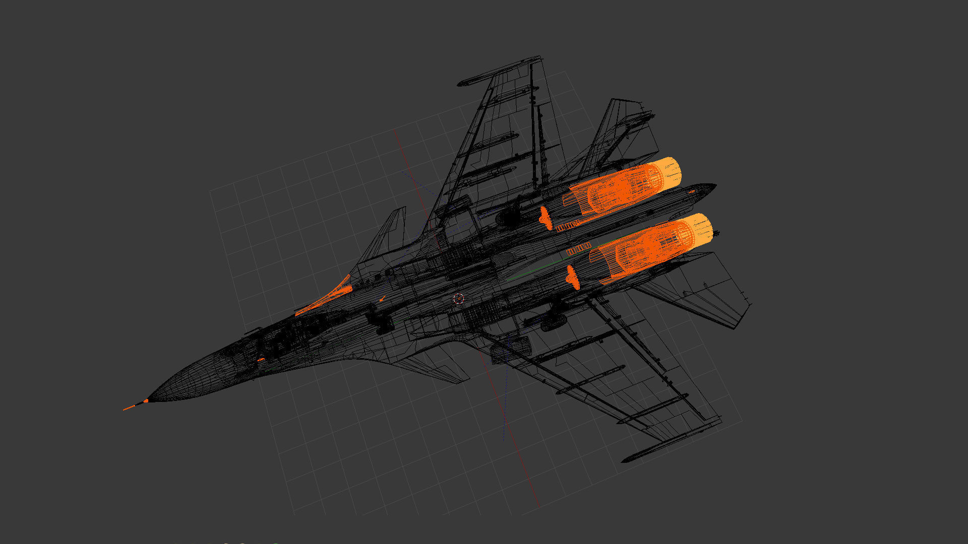 Aircraft SU-33 from TAVKR Admiral Kuznetsov 3D model_17