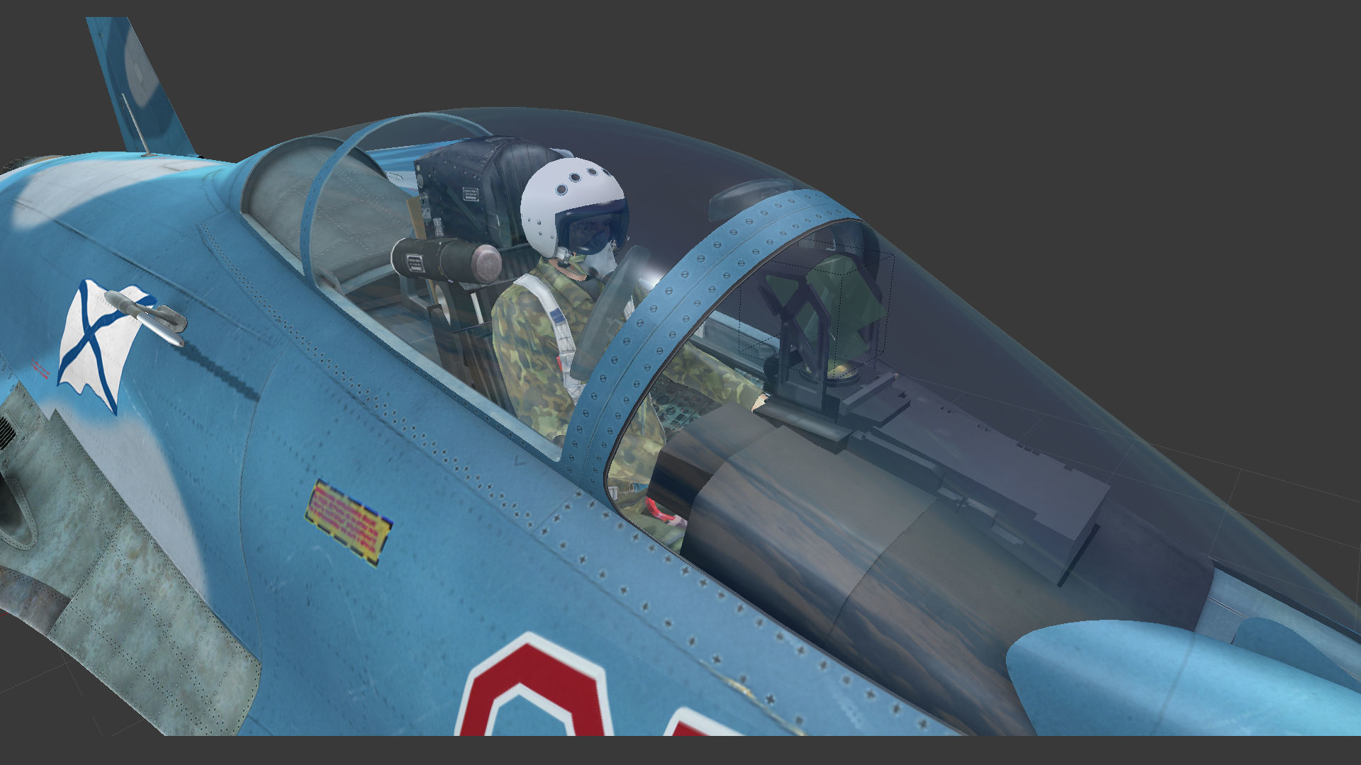 Aircraft SU-33 from TAVKR Admiral Kuznetsov 3D model_9