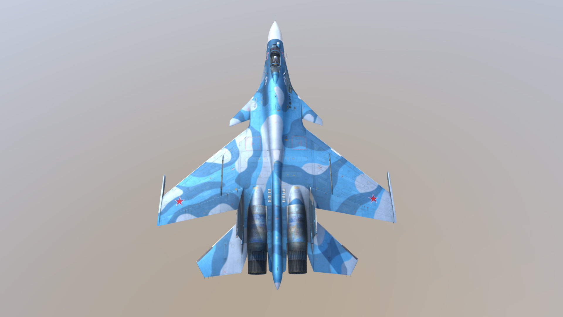 Aircraft SU-33 from TAVKR Admiral Kuznetsov 3D model_7