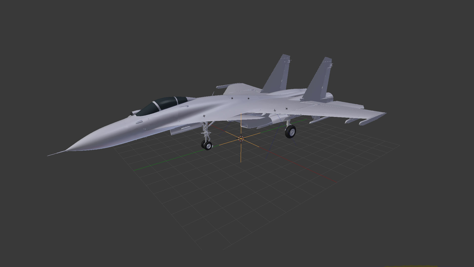 Aircraft SU-33 from TAVKR Admiral Kuznetsov 3D model_14