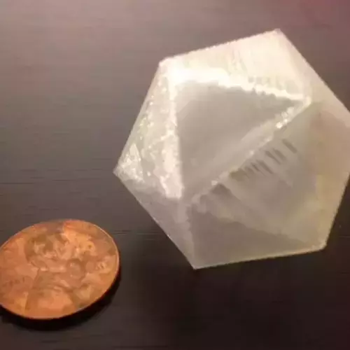 Tiny icosahedron surprise ball