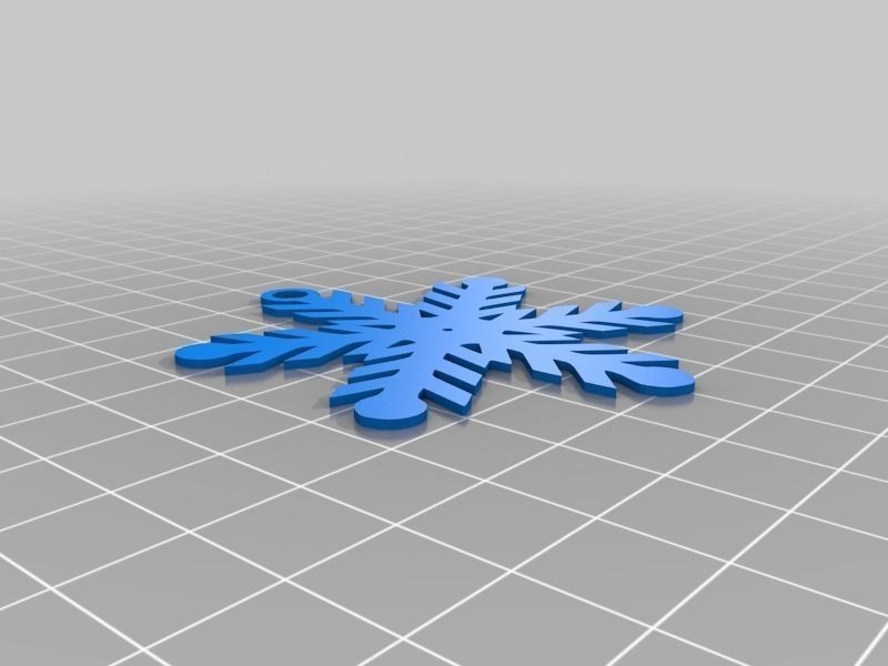 Snowflake Ornaments Free 3D print model_12