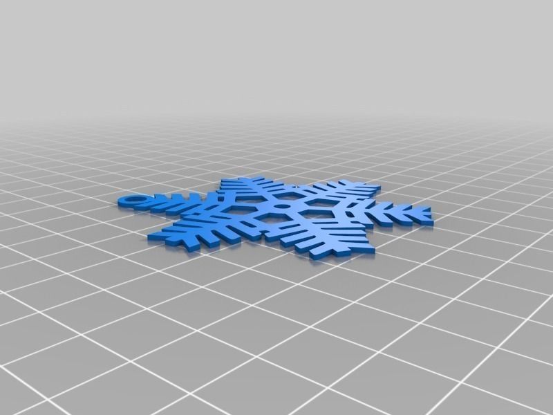 Snowflake Ornaments Free 3D print model_1