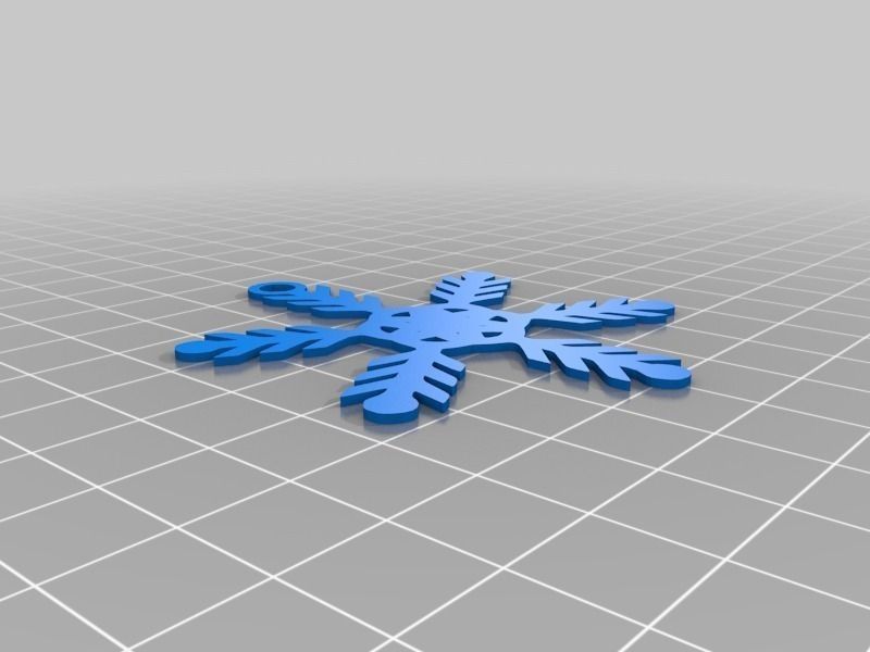 Snowflake Ornaments Free 3D print model_8