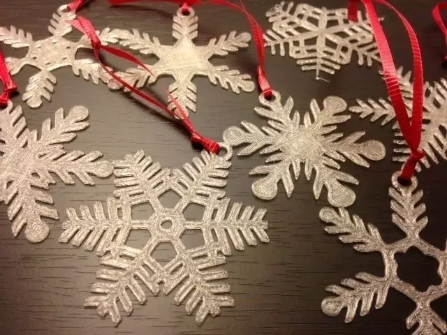 Snowflake Ornaments Free 3D print model_0