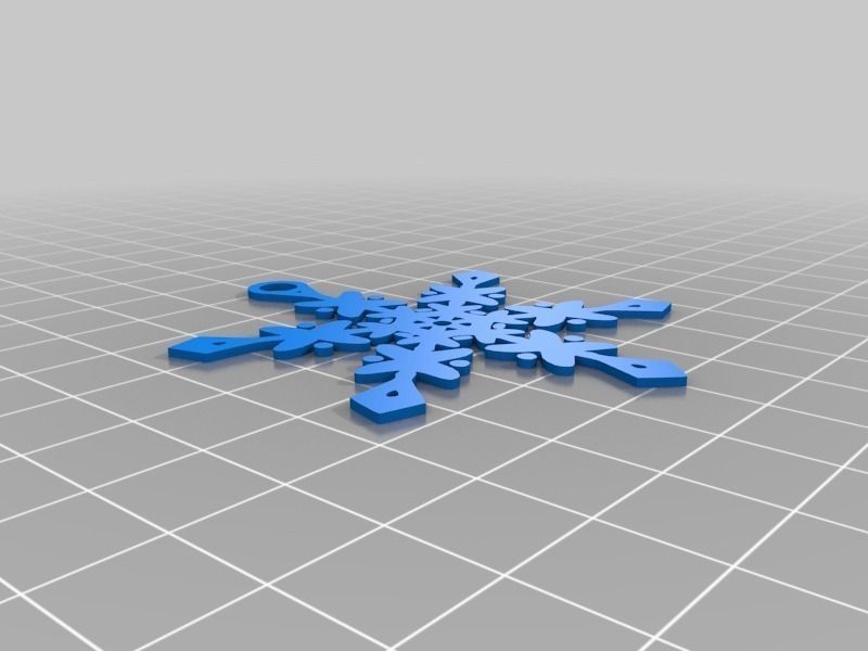 Snowflake Ornaments Free 3D print model_10