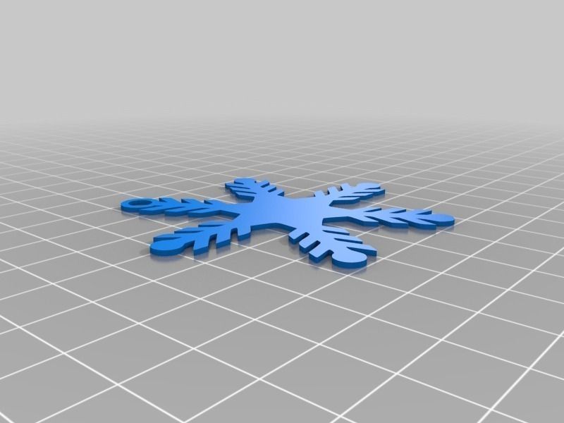 Snowflake Ornaments Free 3D print model_3